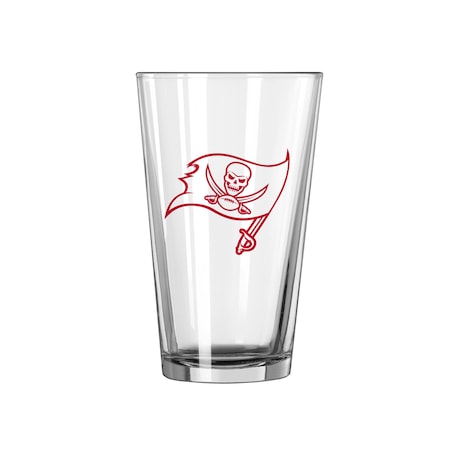Logo Brands Tampa Bay Buccaneers 16oz Gameday Pint Glass 630-G16P-1